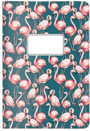 Heft A5 Pattern Pink Flamingo