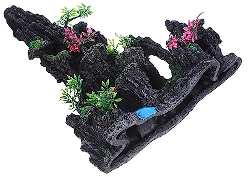 Toddmomy Fish Tank Rockery Decoration Artificial Hill Aquarium Decor Craft for Aquarium Landscaping Natural Aesthetics