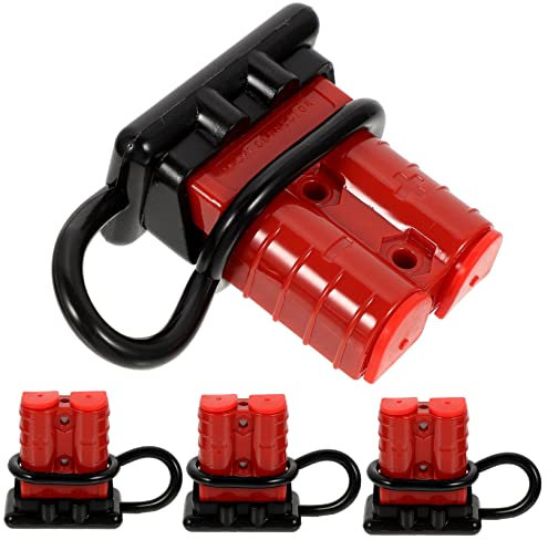 Hemobllo Connettori Rapidi Elettrici 4 Pezzi in PC e Gomma per Collegamento Batteria Struttura Resistente e Alta Conducibilità, per Verricelli e Rimorchi ATV