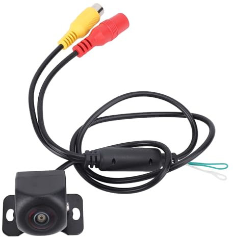Luocute Caméra de Recul Externe pour Voiture, 1080p AHD CVBS, Grand Angle 170°, Objectif Fisheye, étanche IP67, Vision Nocturne, avec Guide D'aide au Stationnement, pour Voitures