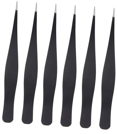 1 Jeu Pince À Cils Acier Inoxydable Pour Extension De Cils Outils Pratiques Pour Usage Personnel Professionnel 6 Pièces