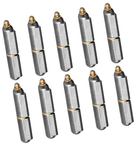 Charnières à souder robustes pour remorque, camping-car, portail - Charnière soudable avec zerk de graisse pour barbecue, fumoir, fumoir, fumoir