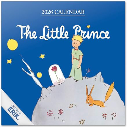 Grupo Erik - Calendrier 2026 Mural Le Petit Prince - Calendrier Mural 2026 Mensuel │ Idee Cadeau : Calendriers Muraux │ De Janvier à Décembre : Espace pour notes et Illustrations (30x60 cm)