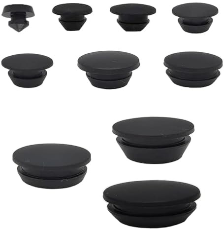 66 Pcs 10 Sizes Rubber Grommets for Holes, Plastic Hole Plugs Set, Hole Seal Cover Round Rubber Stopper for Kitchen Bulkheads Waterproof Sealing Plug Pipes Cable Wiring and Cord