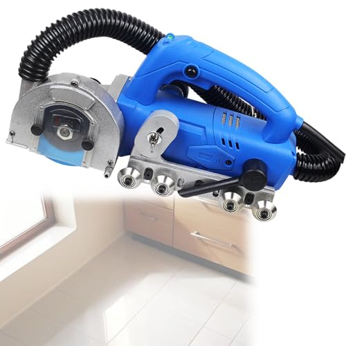 RkgSinuo Limpiador De Juntas EléCtrico De 1200 W con Soplador De Agua AutomáTico Y Profundidad De Corte Ajustable