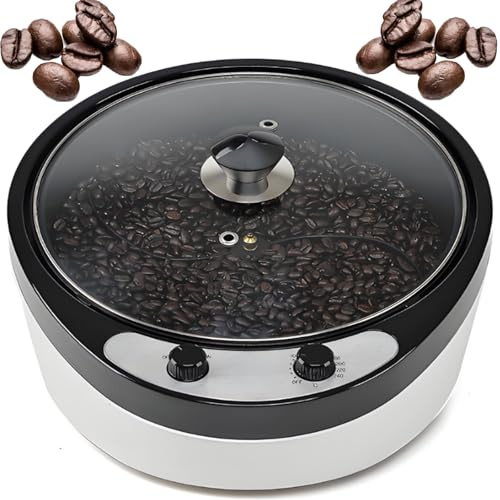 smafoseedding Tostatrice Elettrica per Chicchi di caffè 2025 - Macchina per La Cottura del caffè per Uso Domestico, capacità 800 G, Temperatura Regolabile/0-240 °C, Design Angolato A 45 Gradi