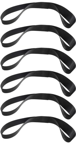 PRETYZOOM Correas de Amarre para Camiones 38mm X 400mm Negras, Tensor Fijo de Carga 6 Piezas, Cintas de Sujeción Resistentes para Equipaje y Cargas Voluminosas en Transporte