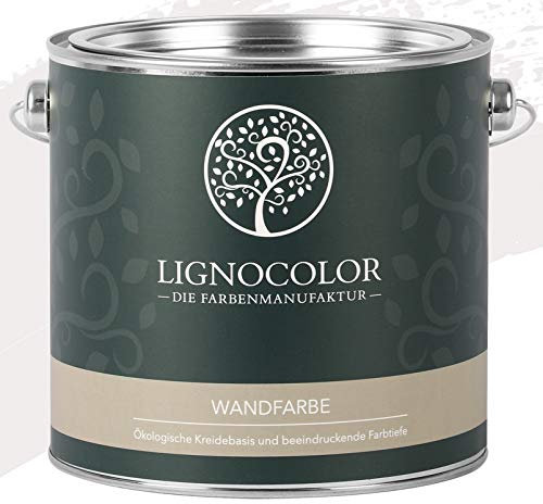 Lignocolor Wandfarbe Innenfarbe Deckenfarbe edelmatt 2,5 L (Shell)