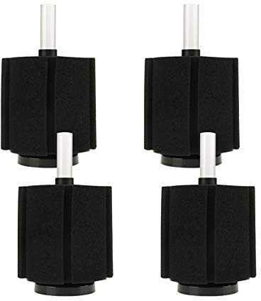 4er-Pack Aquarium Nano Bio Schwammfilter Quiet Betta Fry Shrimp und Small Fish Foam Filter für Kleine Fische Bis zu 60 Gallonen