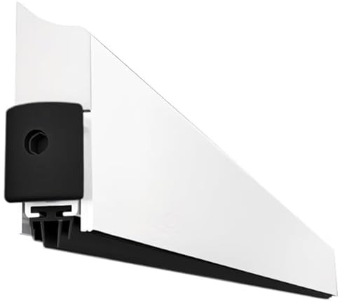 Gedotec absenkbare Bodendichtung - Weiß | 1 Stück Türdichtung unten automatisch 13 x 39 mm | Applique | Länge 930 mm - kürzbar | Absenkdichtung für Türen | Türbodendichtung Windschutz