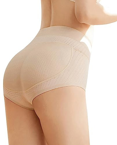 Ensemble Vaisselle Jetable Baptême Fille Rose Poudré Latex sans Couture Coussin Fesse façonnage Débardeur Fille Couleur Peau (Beige, L)