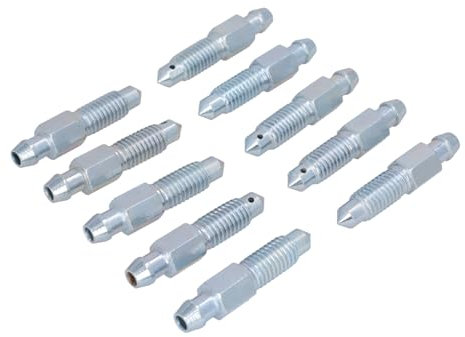 10x Bremssattel Entlüfterschraube Entlüftungsventile M8x1.25x41.5 mm SW9