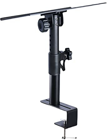 GLigeT Lautsprecherständer Lautsprecherhalterung, verstellbar, Konsolenclip, Lautsprecherhalterung, 10–15 °, Feinabstimmung, Klanghalterung, Hubhöhe, Überwachung des Lautsprechers Speaker Stand