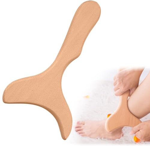 Massaggiatore in Legno per Maderoterapia e Drenaggio Linfatico, Gua Sha Board per Mani e Body - Strumento per Massaggi