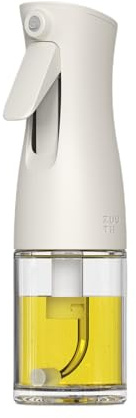 Zuutii Oil Sprayer for Cooking, 170ml Olive Oil Sprayer Mister, Olive Oil Spray Bottle for Salad, BBQ, Continuous Spray with Portion Control, Kitchen Baking, Roasting,Hairstyling,Light Cream