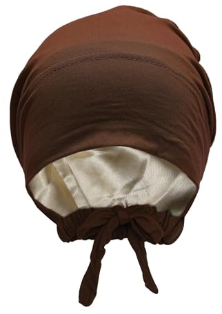 ZLYC Satin gefütterte Hijab Kappe für Frauen Raffhalter Hijab Untermütze Innenunterschal Hut