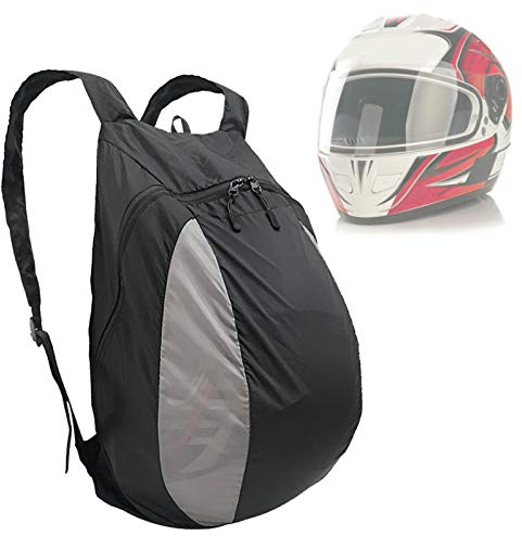 Bvizyelck Motorrad Rucksack Wasserdicht Motorradhelm Rucksack Motorrad Rucksack Mit Helmhalterung Fahrrad Rucksack Mit Rollverschluss Motorrad Helmtasche Fitness- Rucksack Für Basketball, Fußball
