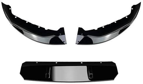 zjbzq Auto Frontspoiler für BMW 5 Series G30 Late M Sport 525i 530i 2021+, Frontstoßstange Spoiler Lippe Splitter Diffusor Frontlippe Splitter Body Kit, Autoantikollisionsschutz,A/Gloss Black
