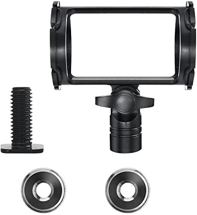Nicama Microphone Shockmount Universal Holder Clip with Hot Shoe Mount for Shotgun Microphone AKG D230 Sennheiser MKH-416 ME66 Rode NTG-2 NTG-1 Comic