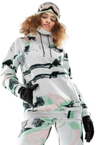 SIROKO - Snowboardjacke für Damen W1-W Delirium - M - Weiß/Mehrfarbig