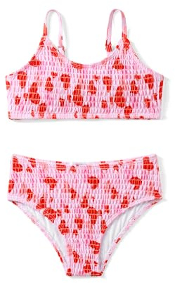 Arshiner Ragazza Bikini Set Stampato Estate Bambina Costume da Bagno Traspirante Tracolla Regolabile Due Pezzi Tankini Spiaggia Moda Costumi da Bagno per Ragazze 13-14 Anni