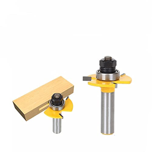 Dunxiles 1 Pc 1/2 Shank Biscuit #20 Slotting 5/32 x1/2 Joint Assembly Router Bit Wood Cutting Tool Woodworking Router Bits