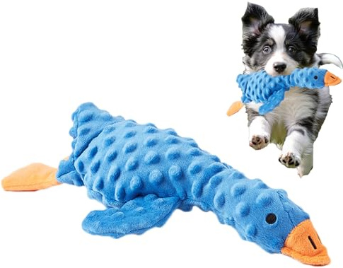 Quietschendes Plüsch-Hundespielzeug - Quietschendes Hundespielzeug - interaktiv hundleksak - interaktiv plüsch-Quietschspielzeug Mit Knisterpapier Und Leckerli-Versteck Weiches Lustiges Kauspielzeug