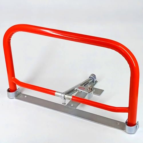 BeckerTechnik Feder-Parkbügel L verzinkt Parkplatzsperre kippbar, Kipppfosten, Parkplatzbügel abschließbar Parkbügel mit Anfahrschutz BSG-PB-L Breite 78 cm, Höhe 48 cm. 1 Bügel L