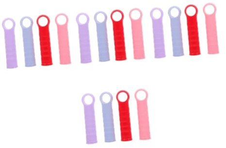 WRITWAA 16pcs Mop Handle End Cap Replacement Dustpan Rod Plastic Handle Grip for Mop Heads and Industrial Use