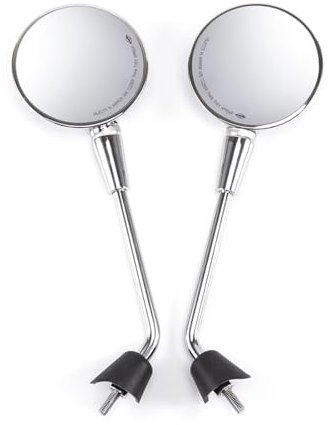 NVETJMUA Motorrad Lenkerendenspiegel Für Vespa Für Primavera 4T-3V Noabs E2 E4 50 125 150 2T 4T 2013-2018 Motorrad Rückspiegel Lenkerspiegel Motorrad