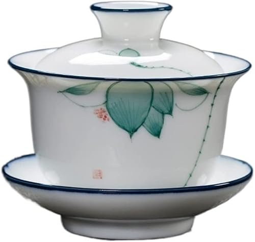 Tasses à thé, bols, service à thé, bol couvert, tasse chinoise rétro peinte à la main en céramique, tasse à thé Gaiwan, soupière faite à la main, accessoires de service à thé en porcelaine, tasse per