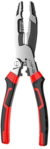 Alicates profesionales para pelar y cortar cables, herramienta crimpadora de cables para una instalación y mantenimiento eléctricos eficientes