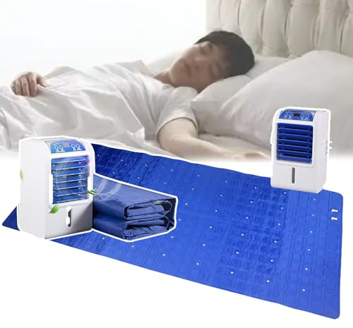 TIANTOO Materasso Raffreddato Ad Acqua (160 X 70/140 Cm), Serbatoio Dell'acqua Da 1,7 L, Rumore: 40 DB, 4 Posizioni Regolabili, Per Casa, Dormitorio Per Studenti,160×70CM