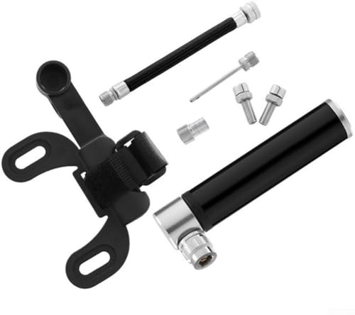 Yhenlovtt Tragbar für Druck Mini Mountainbike, Basketball und High Football Ballon Inflation für CNC-Alaun mit 120 PSI für Pumpe für Fahrradventil (H10)