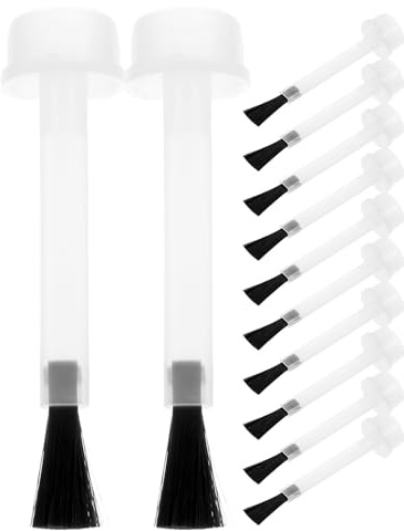 DOITOOL Replacement Bristles Nail Brush 20pcs for Polish Bottle Gel with Reusable Reusable Reusable Reusable Reusable Reusable Plastic Handle Supple Reusable Small and Suitable for Beauty
