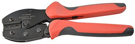 NUZAMAS Connector Crimper Crimpwerkzeug für Solarmodulkabel für 2,5, 4, 6,0 mm² Drahtseil DIY Rot