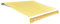 vidaXL Tissu d'Auvent Jaune Tournesol et Blanc 6x3 m (Cadre Non Inclus) Toile