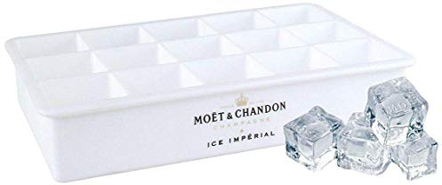 Moët & Chandon Ice Impérial Eiswürfelform - Stylischer Champagner Eiswürfelbereiter Eiswürfel-Maker (Eiswürfel mit Moët Logo selber herstellen)