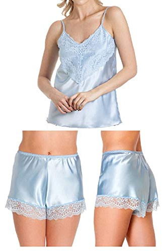 undercover underkläder dam satin kamisole kami & franska knickers storlek 10-26