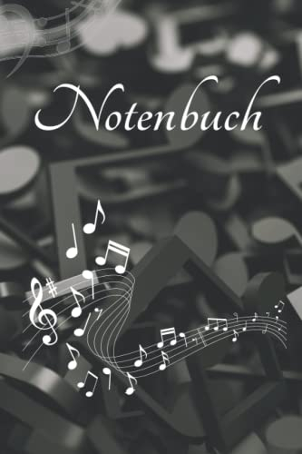 Notenbuch: Notenbuch für Musiker und Komponisten - 100 Seiten Notenpapier - Musik Schreibheft