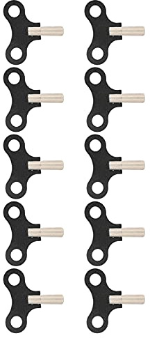 Llave de Reloj de Pared, Llave de Cuerda de Reloj Accesorio de Reloj de Pared Profesional 10 Piezas para Relojeros para Llave de Cuerda de Reloj de Escritorio Mecánico Antiguo