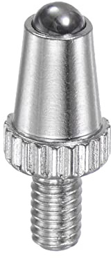 sourcing map Kontaktstelle für Messuhr Lineare 2.5mm Karbid Kugel Spitze | M2.5 Gewinde, 8mm