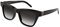SAINT LAURENT Womens SL M106-002 52 Woman Acetate Sunglasses, Black-Black-Grey
