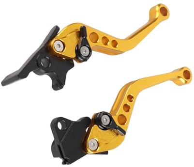 Bromshandtag Aluminium Motorcykelkoppling Trumma Bromshandtag för de flesta motorcyklar, skotrar och elcyklar(yellow)