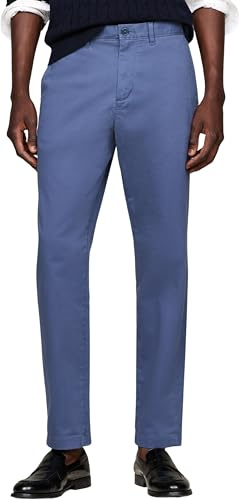 Tommy Hilfiger Chino Homme Tapered Fit, Bleu (Aegean Sea), 30W/32L