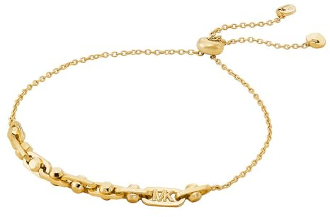 Michael Kors Premium Astor Link Goldfarbenes Kettenarmband aus Sterlingsilber für Damen, MKC170900710