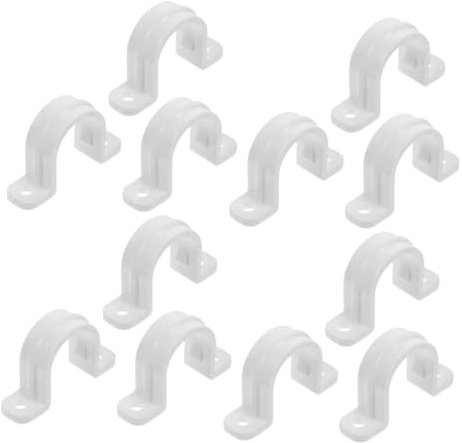 Hoement 20stücke U-rohrbandschellen Für Rohre Zur Montage Schlauchschellen Rohrschellen Hochleistungsschellen Für Rohrbefestigung