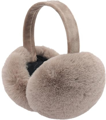 VUCDXOP Orejeras para mujer, orejeras de invierno de forro polar peludo, plegables, resistentes al viento, térmicas, calentadores de orejas, accesorios para la cabeza para mujeres, hombres y niñas