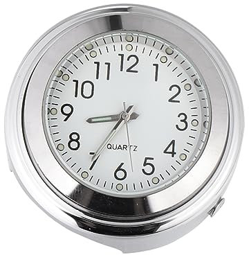 ULTECHNOVO 2stücke Lenkeruhr Für Motorräder Und Fahrräder Luminöse Uhr Mit Klarem Ziffernblatt Installieren Und Langlebig Für Motorradfahrer Nachts Ablesen Möchten