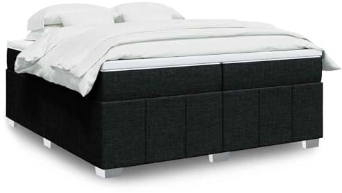 qohoio Boxspringbett mit Matratze Betten Mit Matratze Schlafzimmer Bett Boxspringbett Mit Matratze Schwarz 200x200 cm Stoff - 3285500